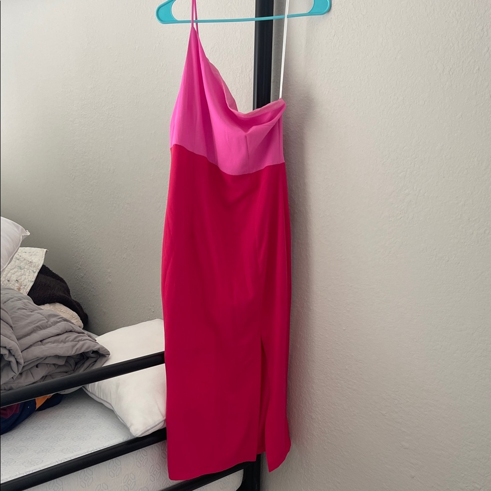 Petal & Pup One Shoulder Pink and Fuchsia Dress size 6 new with tags